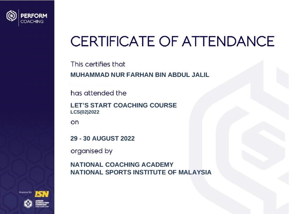 Let's Start Coaching Course