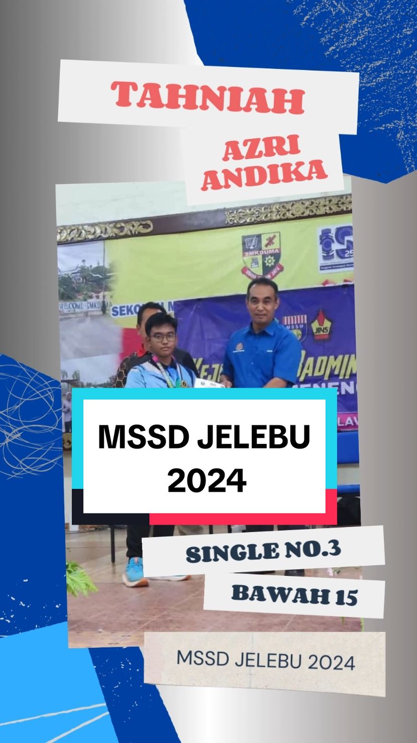 Azri Andika — No. 3 Perseorangan Lelaki Kejohanan Badminton MSSD Daerah Jelebu 2024